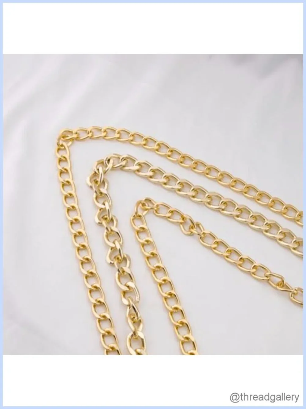 Cuban Link Chain Belt Adjustable Waist Chain for Dress